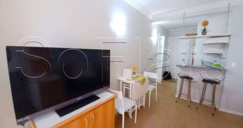 Flat no american loft disponível para locação com 1 dormitório e 1 vaga, ótima localização.