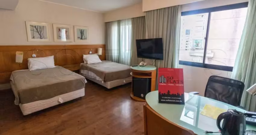 Flat Slaviero Moema com 26m², 1 dormitório e 1 vaga de garagem para locação.