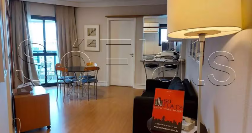 Apartamento com serviços no flat paradise garden, 02 dormitório e uma excelente localização