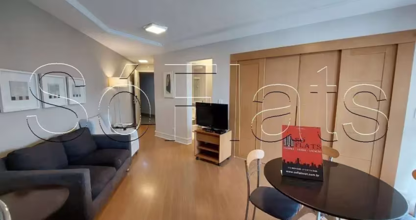 Apartamento com serviços no flat paradise garden, 02 dormitório e uma excelente localização