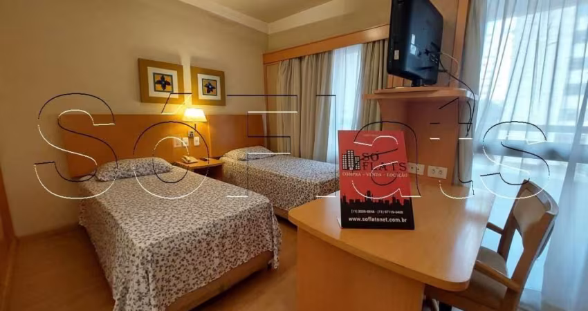 Quality Hotel Paulista disponível para locação próximo da Avenida Nove de Julho.