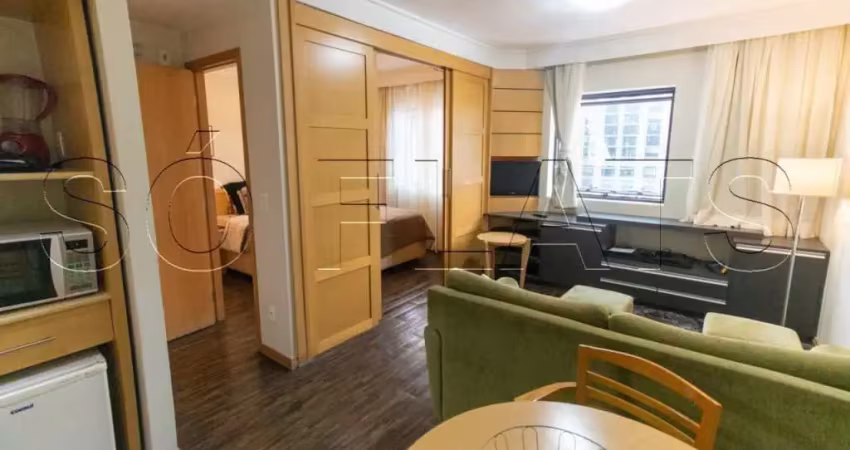 Flat no green place 35m² 1 dormitório 1 vaga para locação na vila clementino.