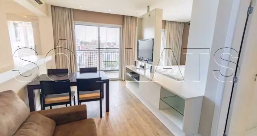 Flat no Diogo Home para locação contendo 50m², 1 dormitório e 1 vaga de garagem