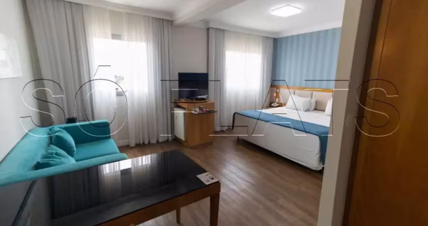 Flat Quality Suítes Oscar Freire disponível para locação com 32m² e 01 vaga de garagem