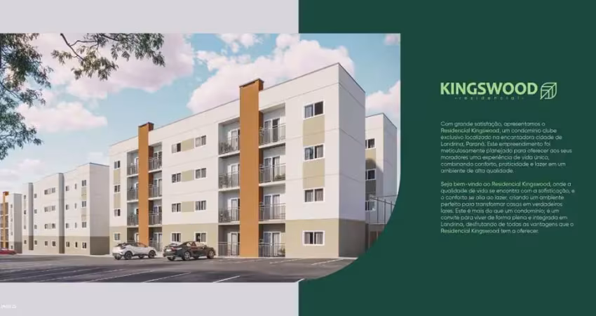 Residencial kingswood em londrina condomínio clube 2 quartos e lazer completo
