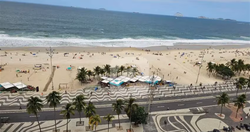 Casa suspensa na avenida atlântica - copacabana - cobertura linear 270m2 , 4 quartos , 1 vaga