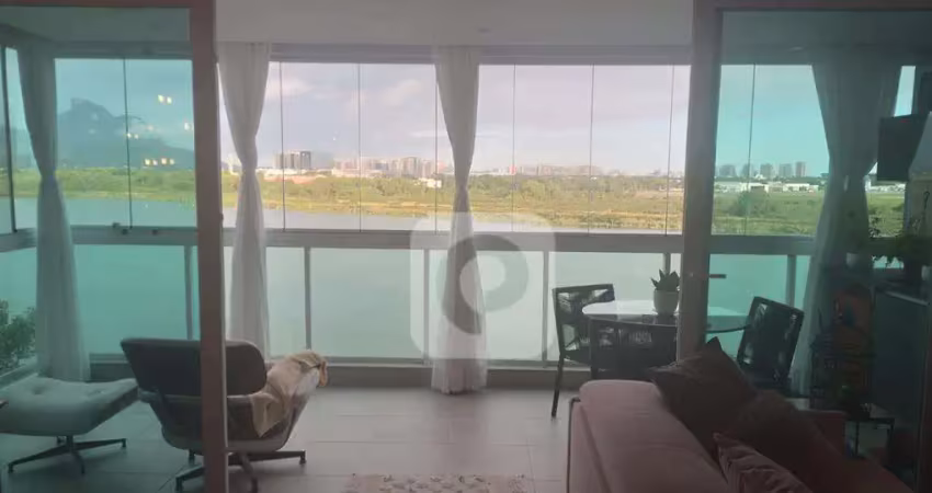 Apartamento 142m² espaçoso barra olímpica 3 suítes lazer completo vista lagoa a venda