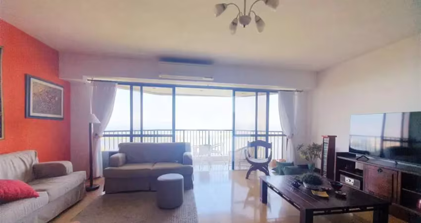 Apartamento vista mar, com 133m2, 3 quartos  no condomínio  novo leblon  barra da tijuca