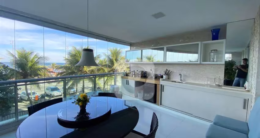 Apartamento 4 suites com 400 m² dependência completa frontal mar e sol da manha