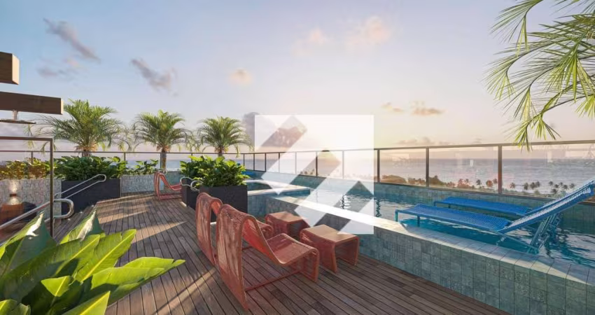 Apartamento com 2 dormitórios à venda por R$ 500.000,00 - Ponta de Campina - Cabedelo/PB