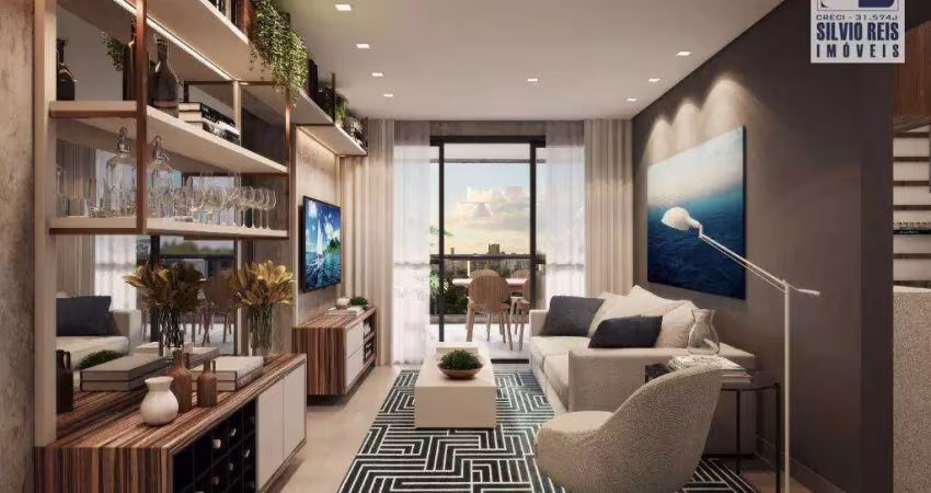 Apartamento com 2 dormitórios à venda, 82 m² por r$ 1.087.800,00 - aparecida - santos/sp