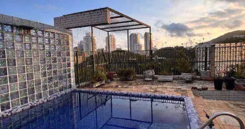 Cobertura com 4 dormitórios à venda, 516 m² por r$ 2.500.000,00 - josé menino - santos/sp