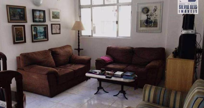 Apartamento com 2 dormitórios à venda, 90 m² por R$ 500.000,00 - Boqueirão - Santos/SP