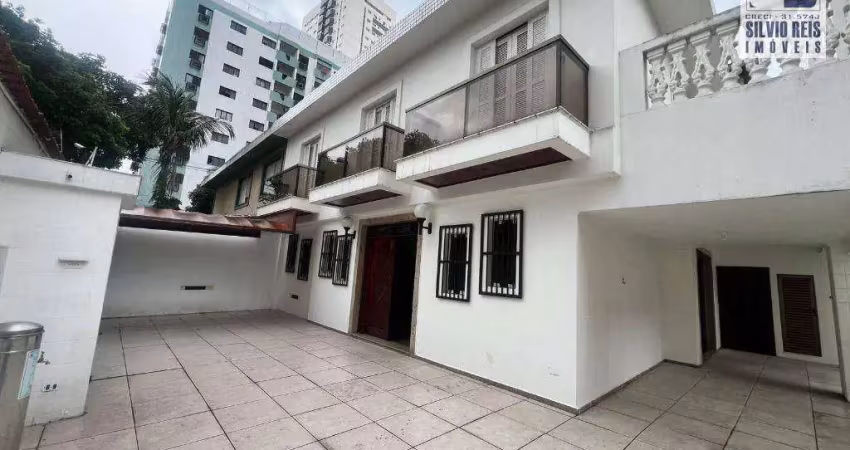 Casa com 4 dormitórios para alugar, 276 m² por r$ 14.400,00/mês - ponta da praia - santos/sp
