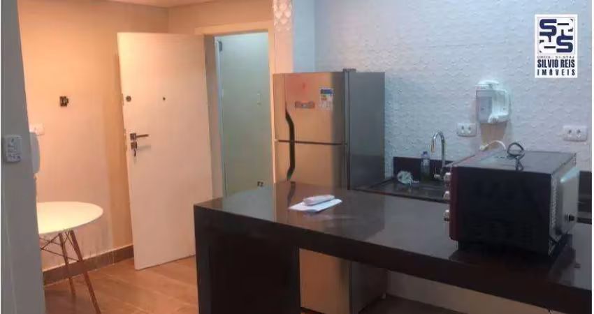 Kitnet com 1 dormitório para alugar, 22 m² por r$ 2.280,02/mês - josé menino - santos/sp
