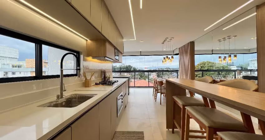 Lindíssimo apartamento totalmente mobiliado, no saguaçú