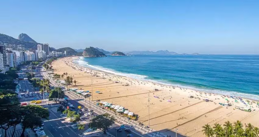 Cobertura linear de 425m² na avenida atlântica com vista panorâmica