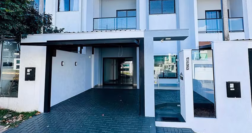 Sobrado semi mobiliado para locação, jardim pancera, toledo - pr