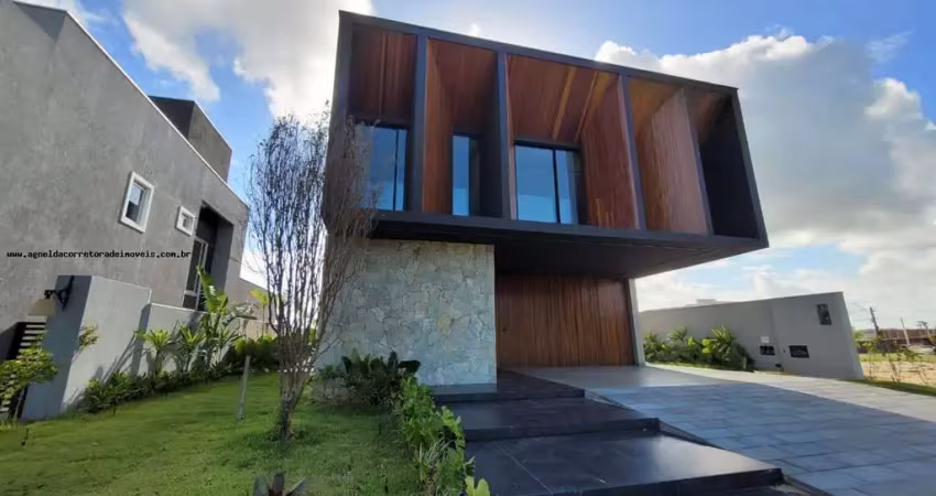 Casa em condomínio para venda em parnamirim, pium (distrito litoral), 5 dormitórios, 5 suítes, 6 banheiros, 4 vagas