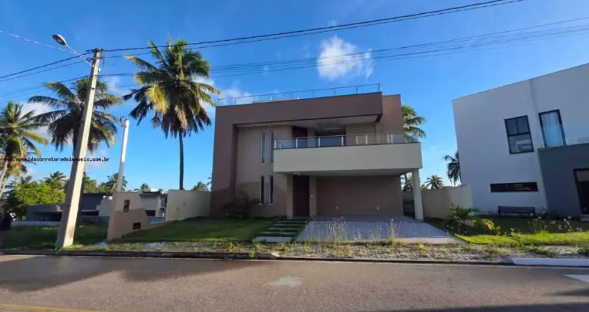 Casa em condomínio para venda em parnamirim, cotovelo (distrito litoral), 4 dormitórios, 4 suítes, 5 banheiros, 4 vagas