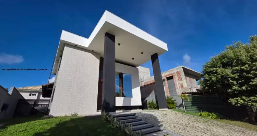 Casa em condomínio para venda em parnamirim, pium (distrito litoral), 4 dormitórios, 4 suítes, 5 banheiros, 4 vagas