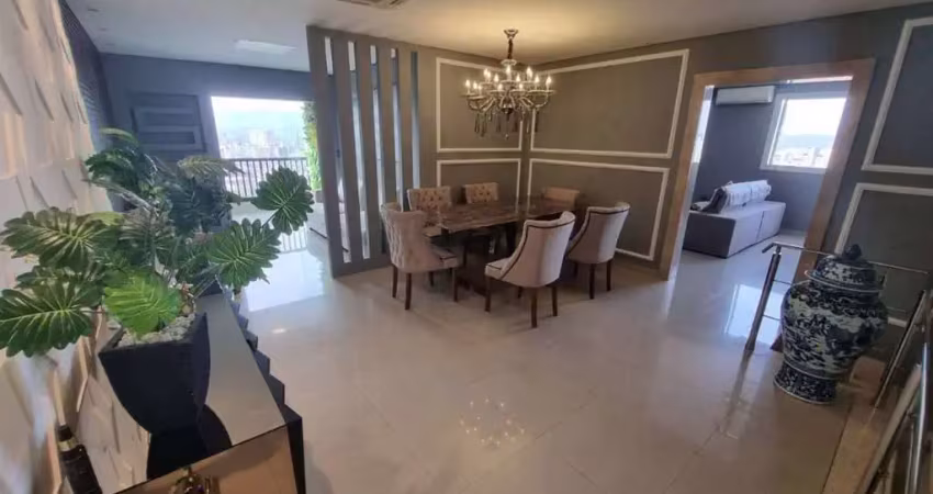 Cobertura com 3 dormitórios para alugar, 450 m² por r$ 30.000,00/mês - gonzaga - santos/sp