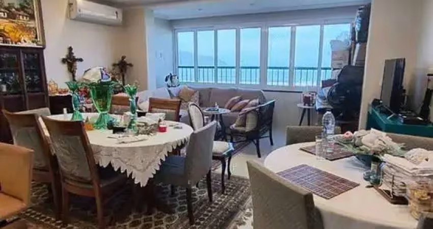 Apartamento à venda com vista total para o mar com 2 dormitórios à venda, 160 m² por r$ 2.120.000 - gonzaga - santos/sp