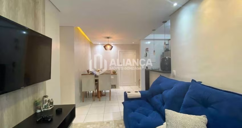 Apartamento com 2 dormitórios à venda por R$ 525.000,00 - Marapé - Santos/SP