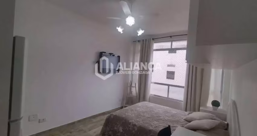 Apartamento 1 quarto para alugar, 35 m² por r$ 2.500/mês - gonzaga - santos/sp