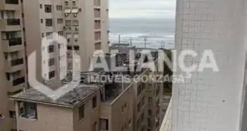 Apartamento de 2 domitórios no Gonzaga com Vista para o Mar