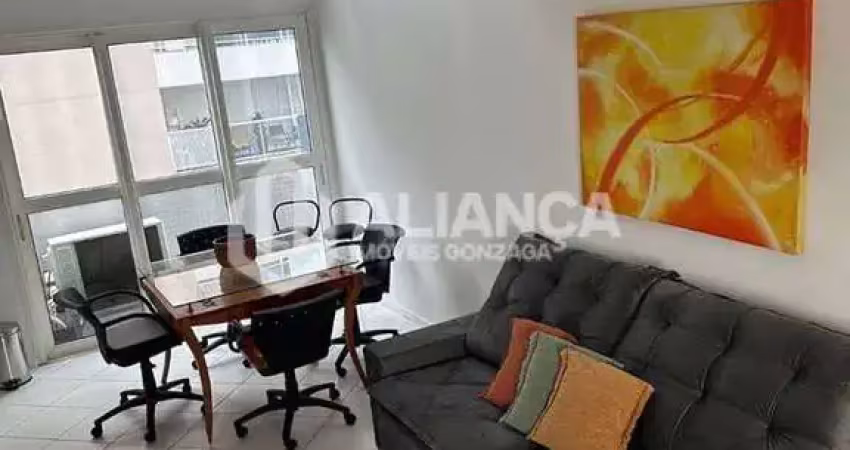 Apartamento de locação no gonzaga 70 metros com lazer