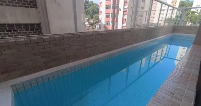 Ótimo apartamento com dois dormitórios, sala com sacada, 1 banheirco e 1 vaga de garagem  - josé menino - santos-sp