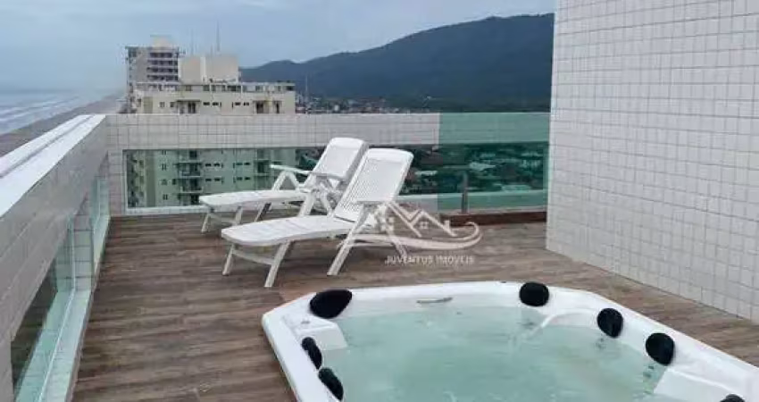 Cobertura com 4 dormitórios à venda, 240 m² por r$ 1.100.000 - balneário flórida - praia grande/sp