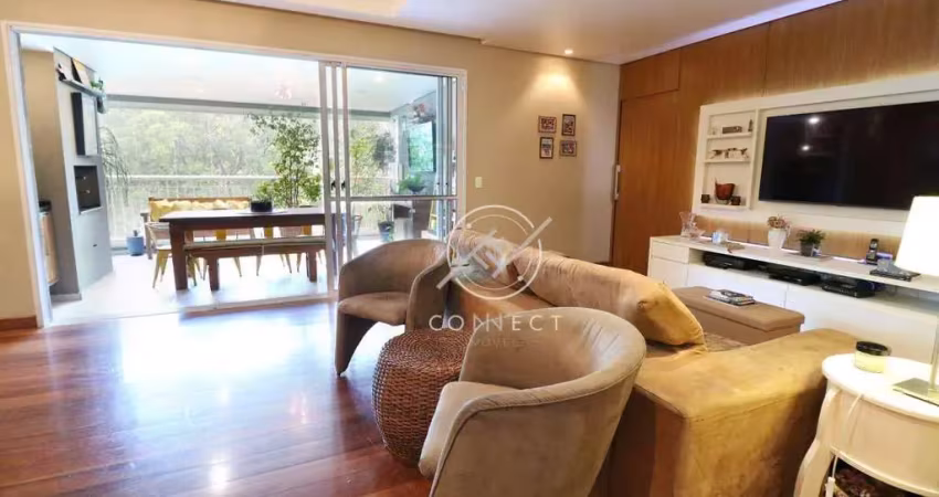 Luiza jardim sul - apartamento com 3 dormitórios à venda, 168 m² por r$ 1.350.000 - vila andrade - são paulo/sp