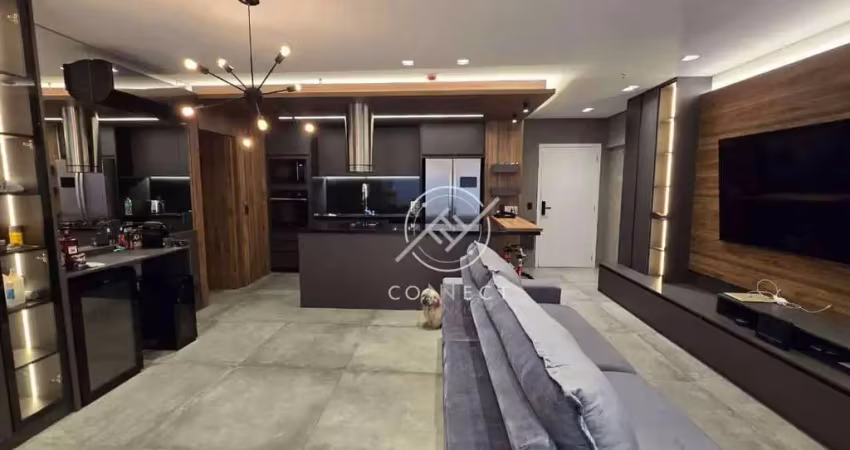 Apartamento com 2 dormitórios para alugar, 78 m² por r$ 13.000,00/mês - brooklin - são paulo/sp