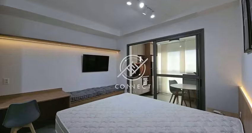 Apartamento com 1 dormitório para alugar, 29 m² por r$ 4.100,00/mês - brooklin - são paulo/sp