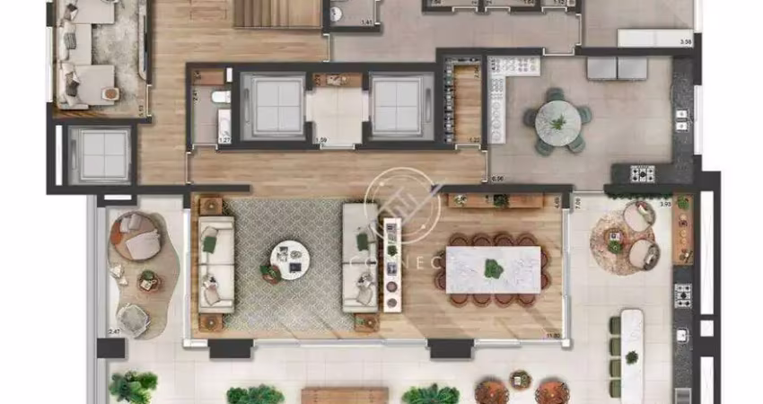 Apartamento com 4 dormitórios à venda, 565 m² por r$ 11.767.860,00 - alphaville - barueri/sp