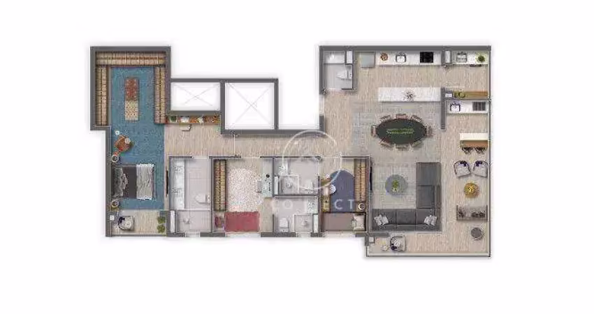 Apartamento com 3 dormitórios à venda, 120 m² por r$ 1.650.000,00 - alphaville - barueri/sp