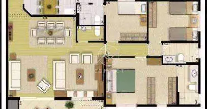 Apartamento com 4 dormitórios à venda, 122 m² por r$ 1.600.000,00 - tamboré - santana de parnaíba/sp