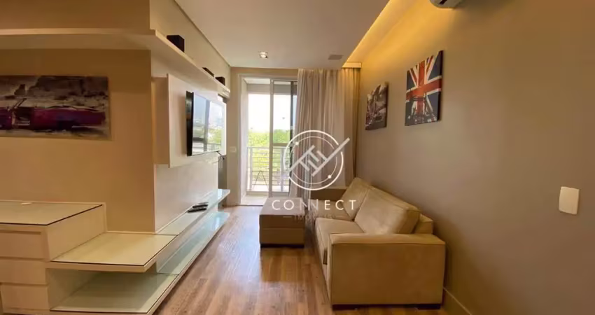 Apartamento com 1 dormitório para alugar, 45 m² por r$ 5.050/mês - tamboré - santana de parnaíba/sp