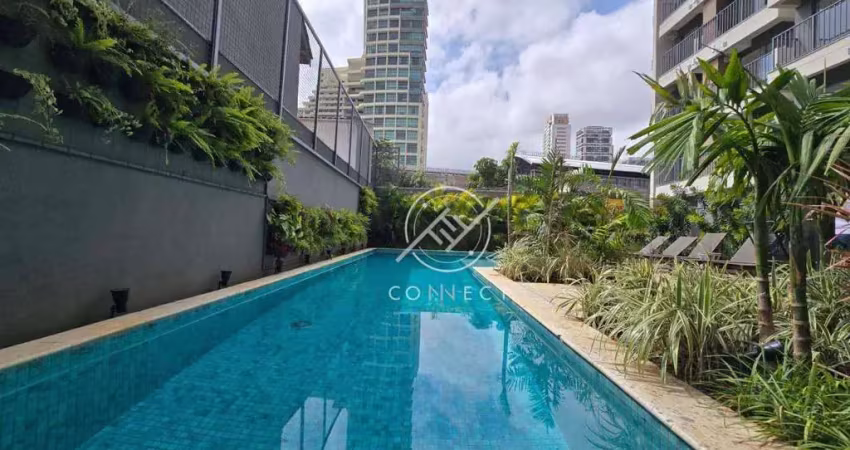 Apartamento com 1 dormitório à venda, 24 m² por r$ 310.000,00 - brooklin - são paulo/sp