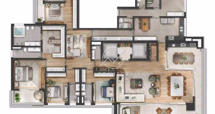Apartamento com 4 dormitórios à venda, 420 m² por r$ 7.990.000,00 - alphaville - barueri/sp