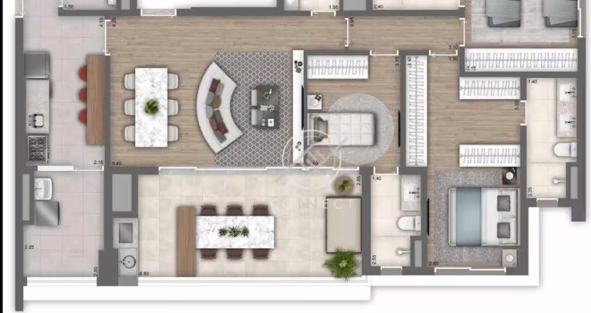 Apartamento com 3 dormitórios (3 suítes), 2 vagas, varanda gourmet, à venda, 131 m² por r$ 2.400.000 - vila mariana - são paulo/sp