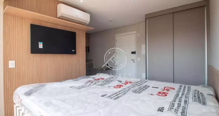 Apartamento com 1 dormitório para alugar, 33 m² por r$ 5.000/mês - brooklin - são paulo/sp