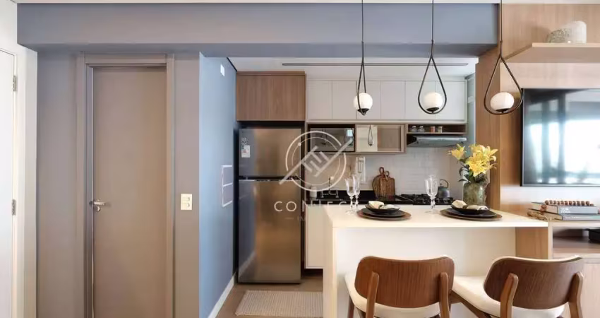 Apartamento com 1 dormitório à venda, 50 m² por r$ 1.115.000,00 - brooklin - são paulo/sp