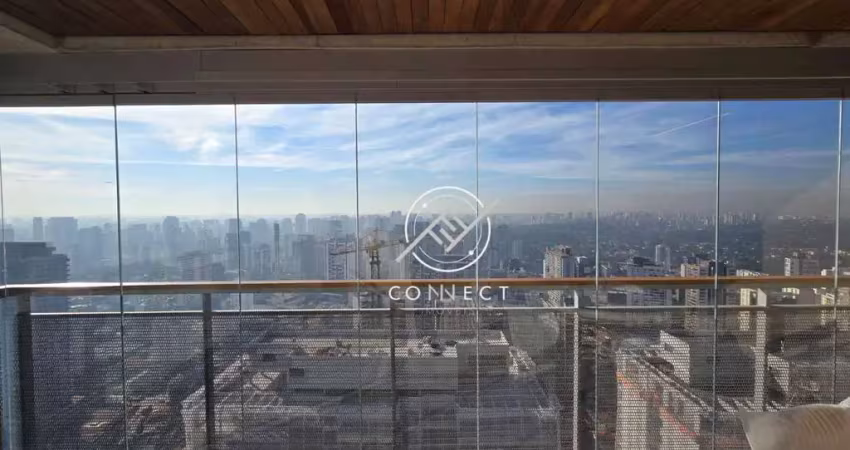 Apartamento com 1 dormitório à venda, 91 m² por r$ 2.800.000,00 - brooklin - são paulo/sp