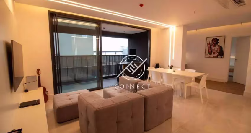 Apartamento com 1 dormitório para alugar, 78 m² por r$ 10.800,00/mês - brooklin - são paulo/sp