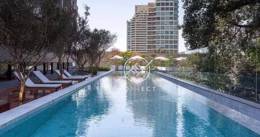 Apartamento com 1 dormitório para alugar, 33 m² por r$ 4.825/mês - brooklin - são paulo/sp