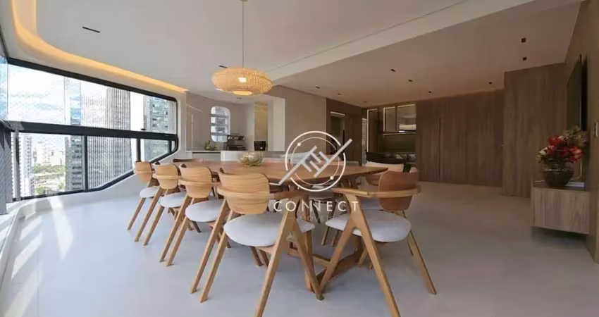 Apartamento com 3 dormitórios para alugar, 165 m² por r$ 30.000,00/mês - chácara santo antônio - são paulo/sp