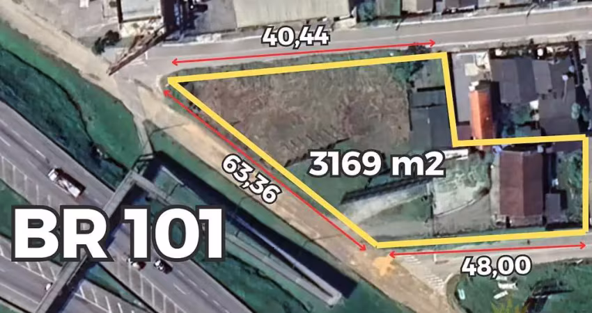 &#127959;&#65039; excelente área de frente para a br-101